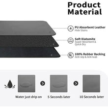将图片加载到图库查看器，Heat Resistant Drainer Mat with Non-Slip Rubber Back
