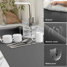 将图片加载到图库查看器，Heat Resistant Drainer Mat with Non-Slip Rubber Back
