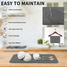 将图片加载到图库查看器，Heat Resistant Drainer Mat with Non-Slip Rubber Back
