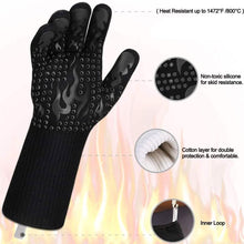 将图片加载到图库查看器，Heat Resistant Grilling Long Silicone Non-Slip Gloves
