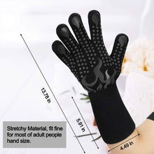 将图片加载到图库查看器，Heat Resistant Grilling Long Silicone Non-Slip Gloves

