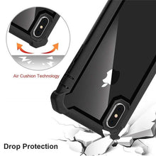 将图片加载到图库查看器，Heavy Duty Shockproof Phone Case For iPhone 14 13 12 Soft Transparent Back Cover Full-Body Clear Bumper Case with Built-in Screen Protector For iPhone
