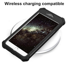 将图片加载到图库查看器，Heavy Duty Shockproof Phone Case For iPhone 14 13 12 Soft Transparent Back Cover Full-Body Clear Bumper Case with Built-in Screen Protector For iPhone
