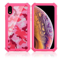 将图片加载到图库查看器，Heavy Duty Shockproof Phone Case For iPhone 14 13 12 Soft Transparent Back Cover Full-Body Clear Bumper Case with Built-in Screen Protector For iPhone
