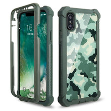 将图片加载到图库查看器，Heavy Duty Shockproof Phone Case For iPhone 14 13 12 Soft Transparent Back Cover Full-Body Clear Bumper Case with Built-in Screen Protector For iPhone
