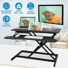 Load image into Gallery viewer, Height Adjustable Standing Desk Converter Workstation
