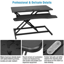 Load image into Gallery viewer, Height Adjustable Standing Desk Converter Workstation
