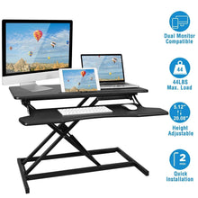 Load image into Gallery viewer, Height Adjustable Standing Desk Converter Workstation
