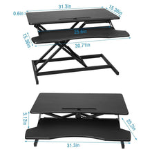 Load image into Gallery viewer, Height Adjustable Standing Desk Converter Workstation
