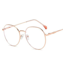 Load image into Gallery viewer, Hexagonal Eyeglasses Frame Anti Blue Ray Glasses Black Stylish Attraction Anti Blue Light Blocking Glasses For Men &amp; Women Computer Radiation Protection Goggle Clear Lens Eyeglasses Plain Mirror For  Unisex Eyewear
