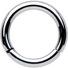将图片加载到图库查看器，16G 1/4 Solid G23 Implant Grade Titanium Hinged Segment Ring

