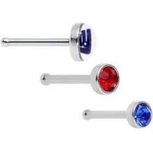 将图片加载到图库查看器，20G Licensed NFL New York Giants Logo Nose Bone 3 Pack Set
