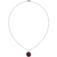 Load image into Gallery viewer, Custom Pink Personalized Name Silver Plated Chain Necklace
