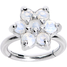 将图片加载到图库查看器，16G 5/16 Clear CZ Gem Hinged Segment Ring
