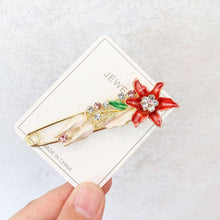 将图片加载到图库查看器，High-end Safety Pins For Women Flower Pin Crystal Rhinestones Safety Pins Woman Jewelry Accessories Hijab Scarf Clip Buckles
