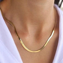 Load image into Gallery viewer, High Polish 18K Gold Filled Herringbone Bracelet, Gold, Herringbone Jewelry Necklace

