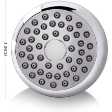 Load image into Gallery viewer, High Pressure Shower Head 3" Anti-clog Anti-leak Fixed with Adjustable Swivel Brass Ball Joint
