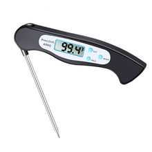 将图片加载到图库查看器，High Quality Foldable Food Thermometer Probe Digital BBQ Meat Kitchen Thermometer  Instant Read Meat Thermometer With 4.6” Folding Probe Backlight &amp; Calibration Function For Cooking Food Candy BBQ Grill Liquids Beef Liquid Water Oil Temperature Gauge
