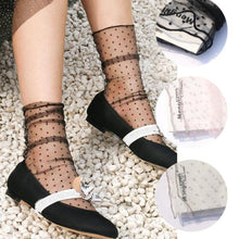 将图片加载到图库查看器，High Quality Lace Socks Women Transparent Mesh Ankle Socks Ladies Ultra-Thin Princess Tulle Socks For Women
