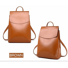 Load image into Gallery viewer, High Quality Leather Backpacks For Fashionable Women And Teenage Girls Large Capacity Shoulder Bagpack
