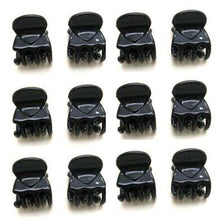 将图片加载到图库查看器，High Quality Newest 12 Pcs Black Plastic Mini Hairpin Claws Hair Clip Clamp for Ladies Hairgrip Barrettes Headwear Gorgeous Hair Accessories For Women
