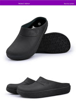 Load image into Gallery viewer, High Quality Non-slip Waterproof Kitchen Chef Shoes Master Cook Hotel Restaurant Work Shoes Slippers Flat Sandals Safety Working Shoes For Kitchen Garden Bathroom
