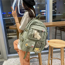Load image into Gallery viewer, High Quality Nylon Large Capacity Waterproof Backpack For Female And Girls - Trendy College/Schoolbag
