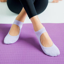 将图片加载到图库查看器，High Quality Pilates Socks Anti-Slip Breathable Backless Yoga Socks Ankle Ballet Dance Sports Socks for Women Fitness
