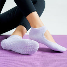 将图片加载到图库查看器，High Quality Pilates Socks Anti-Slip Breathable Backless Yoga Socks Ankle Ballet Dance Sports Socks for Women Fitness

