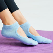 将图片加载到图库查看器，High Quality Pilates Socks Anti-Slip Breathable Backless Yoga Socks Ankle Ballet Dance Sports Socks for Women Fitness
