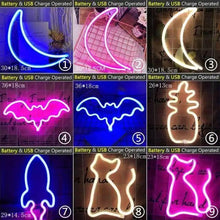 将图片加载到图库查看器，High Quality Wholesale LED Neon Night Light Sign Wall Art Sign Night Lamp Xmas Birthday Gift Wedding Party Wall Hanging Neon Lamp Home Decor
