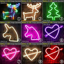 将图片加载到图库查看器，High Quality Wholesale LED Neon Night Light Sign Wall Art Sign Night Lamp Xmas Birthday Gift Wedding Party Wall Hanging Neon Lamp Home Decor
