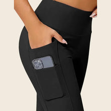 Load image into Gallery viewer, High Rise Butt Lifting Seamless Leggings with Phone Pockets
