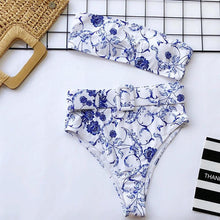 将图片加载到图库查看器，High Waist Bikini Black Swimwear Women Swimsuit High Leg Bikinis Set Women High Waist Bandeau Bikini Set Strapless 2 Piece Bathing Suit Swimsuits Tie Wrap Swimsuits Swimming for Bathing Suit Woman Swimsuits
