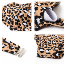 将图片加载到图库查看器，High Waist Bikini Leopard Bikini Women Push Up Swimsuit Women's Leopard Print Swimsuits High Waist Bikini Set 2 Piece Bathing Suits Women Printed Swimwear Tie Dye Summer Swim Beachwear
