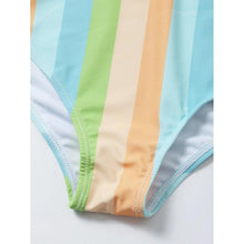 Load image into Gallery viewer, High Waist Bikini Striped Swimsuit Women Swimwear Women's Bathing Suit Triangle Bikini Low Waist Two Piece Swimsuit Female Push up Bikini Set Swimming Wear for Bathing Suit Swimsuits
