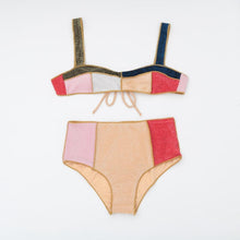 Load image into Gallery viewer, High Waist Bikini Women Swimsuit Contrast Color Patchwork Swimwear Bathing Suit For Women 2 Piece Cutout Swimsuit Strap Modern Summer Bikini Female New Flash Bathing Suit Beachwear Swimming Suit
