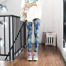 将图片加载到图库查看器，High Waist Leggings Pants Fitness Women Fashion  Printing Leggings Women Fitness Yoga Pants High Waist Push Up Sportswear Elastic Trousers Gym Running Workout Pants Push Up Running Elastic Stripe Dot Bottom Leggings
