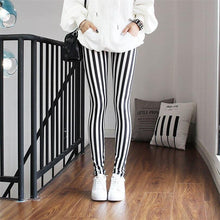 将图片加载到图库查看器，High Waist Leggings Pants Fitness Women Fashion  Printing Leggings Women Fitness Yoga Pants High Waist Push Up Sportswear Elastic Trousers Gym Running Workout Pants Push Up Running Elastic Stripe Dot Bottom Leggings
