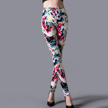 将图片加载到图库查看器，High Waist Leggings Pants Fitness Women Fashion  Printing Leggings Women Fitness Yoga Pants High Waist Push Up Sportswear Elastic Trousers Gym Running Workout Pants Push Up Running Elastic Stripe Dot Bottom Leggings
