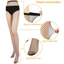 Load image into Gallery viewer, High Waist Pantyhose Stretchy Mesh Hollow Out Stockings
