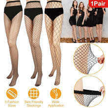 Load image into Gallery viewer, High Waist Pantyhose Stretchy Mesh Hollow Out Stockings
