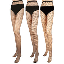 Load image into Gallery viewer, High Waist Pantyhose Stretchy Mesh Hollow Out Stockings
