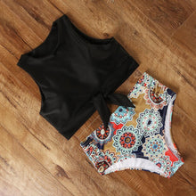 将图片加载到图库查看器，High Waist Swimsuit Bikini Push Up Swimwear Women Bathing Suit Female Bikini Set Leopard Swim Suit Beachwear Women's High Waist Swimsuit 2 Piece Bathing Suits Bikini
