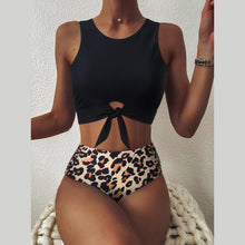 将图片加载到图库查看器，High Waist Swimsuit Bikini Push Up Swimwear Women Bathing Suit Female Bikini Set Leopard Swim Suit Beachwear Women's High Waist Swimsuit 2 Piece Bathing Suits Bikini
