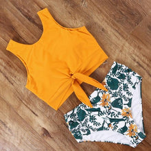 将图片加载到图库查看器，High Waist Swimsuit Bikini Push Up Swimwear Women Bathing Suit Female Bikini Set Leopard Swim Suit Beachwear Women's High Waist Swimsuit 2 Piece Bathing Suits Bikini
