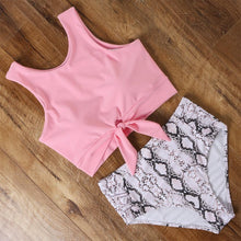 将图片加载到图库查看器，High Waist Swimsuit Bikini Push Up Swimwear Women Bathing Suit Female Bikini Set Leopard Swim Suit Beachwear Women's High Waist Swimsuit 2 Piece Bathing Suits Bikini
