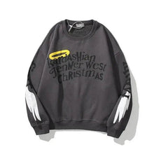 将图片加载到图库查看器，Hip-Hop Printed Sweatshirts Men  High Pullovers Couple Street Casual Sweatshirts Letter Print Men Women Sweatshirt Stylish Printed Cool Design Warm Winter Sweatshirt For Men Women
