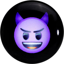 将图片加载到图库查看器，7/16 Licensed Purple Devil emoji Acrylic Double Flare Plug Set
