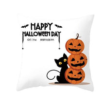 将图片加载到图库查看器，Holiday Pillowcase Pumpkin Cushion Cover Creative Decorative Sofa Party Home Car Pillow Cover Print Pillowcase Fall Decorative Pillows Cotton Linen Material Decoration
